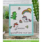 Simon Says Stamp! Lawn Fawn SET LITTLE DRAGON Clear Stamps and Dies lfld