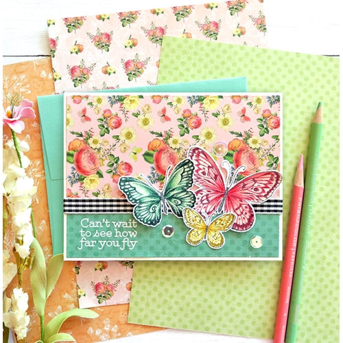 Simon Says Stamp! Simon Says Stamps and Dies BEAUTIFUL BUTTERFLIES set382bb