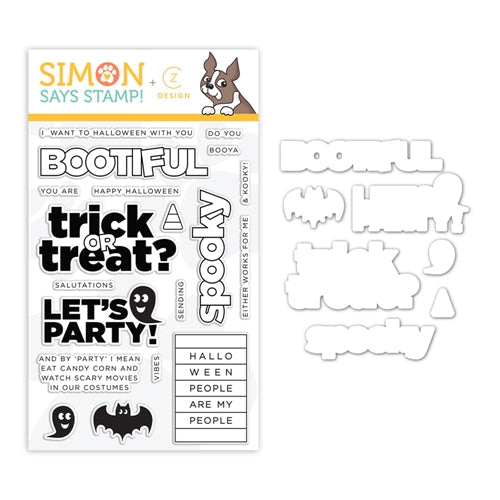 Simon Says Stamp! CZ Design Stamps and Dies HALLOWEEN PEOPLE set352hp