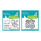 Simon Says Stamp! Lawn Fawn SET WINTER DRAGON Clear Stamps and Dies lfwd
