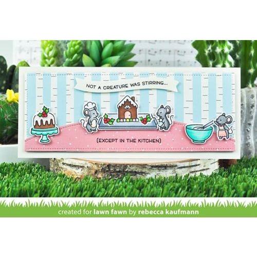 Simon Says Stamp! Lawn Fawn SET A CREATURE WAS STIRRING Clear Stamps and Dies lfacws