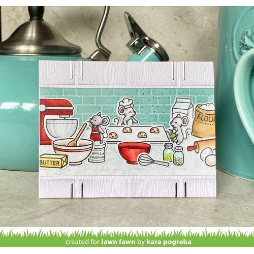 Simon Says Stamp! Lawn Fawn SET A CREATURE WAS STIRRING Clear Stamps and Dies lfacws