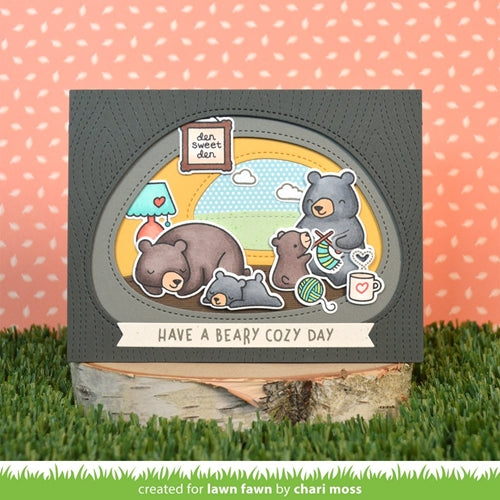 Simon Says Stamp! Lawn Fawn SET DEN SWEET DEN Clear Stamps and Dies lfdsd | color-code:ALT1