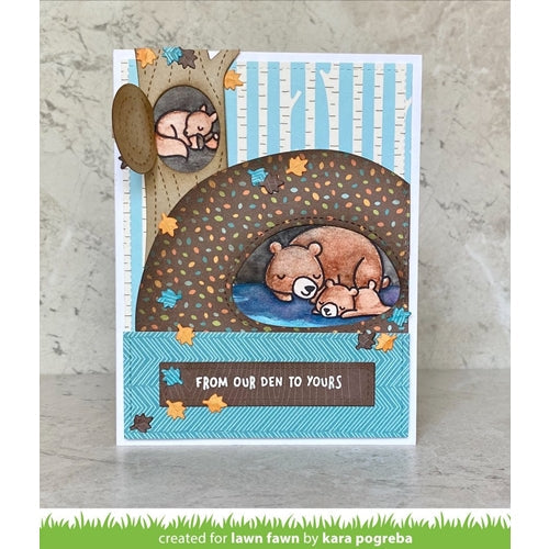 Simon Says Stamp! Lawn Fawn SET DEN SWEET DEN Clear Stamps and Dies lfdsd | color-code:ALT4