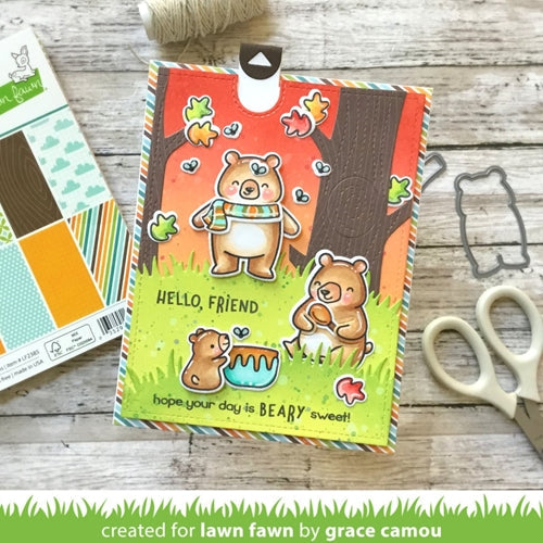 Simon Says Stamp! Lawn Fawn SET DEN SWEET DEN Clear Stamps and Dies lfdsd
