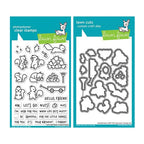 Simon Says Stamp! Lawn Fawn SET LET'S GO NUTS Clear Stamps and Dies lflgn