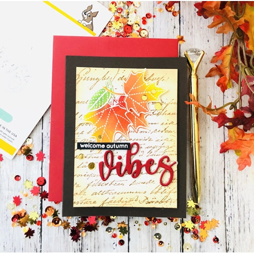 Simon Says Stamp! Simon Says Stamps and Dies AUTUMN LEAVES set355al