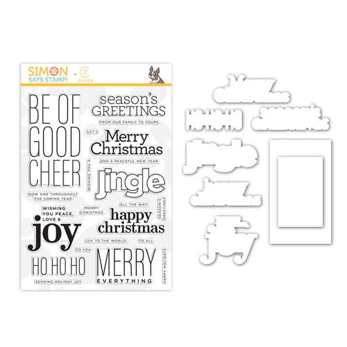 Simon Says Stamp! CZ Design Stamps and Dies GOOD CHEER set361gc