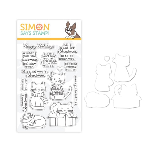 Simon Says Stamp! Simon Says Stamps and Dies CHRISTMAS KITTIES set364ck