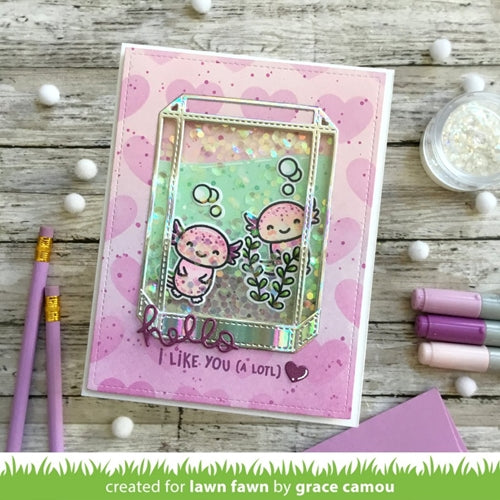 Simon Says Stamp! Lawn Fawn SET I LIKE YOU (A LOTL) Clear Stamps and Dies lflya