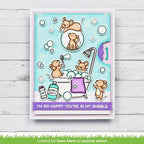Simon Says Stamp! Lawn Fawn SET BUBBLES OF JOY Clear Stamps and Dies lfboj