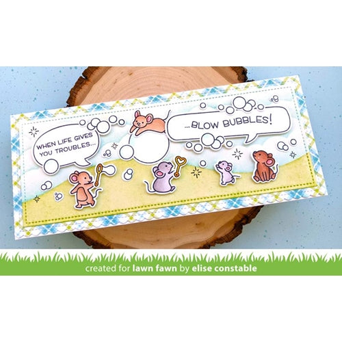 Simon Says Stamp! Lawn Fawn SET BUBBLES OF JOY Clear Stamps and Dies lfboj | color-code:ALT5