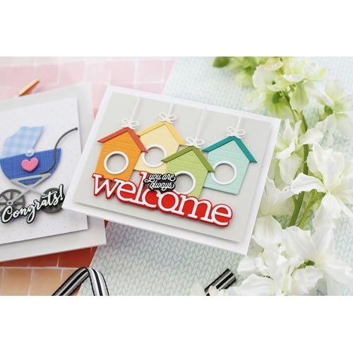 Simon Says Stamp! CZ Design Stamps and Dies WELCOMING set397wc Hello Beautiful | color-code:ALT1