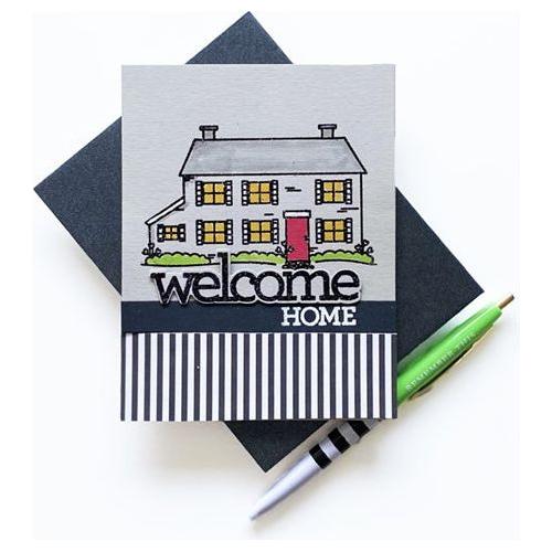 Simon Says Stamp! CZ Design Stamps and Dies WELCOMING set397wc Hello Beautiful