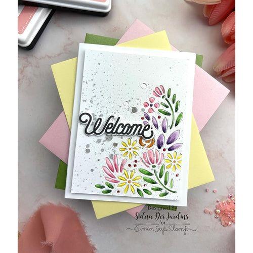 Simon Says Stamp! CZ Design Stamps and Dies WELCOMING set397wc Hello Beautiful