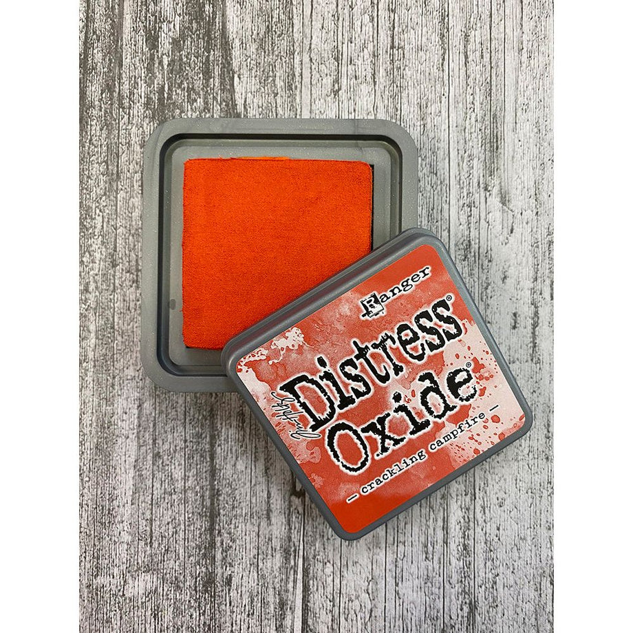 Tim Holtz Distress Oxide Ink Pad - Crackling Campfire | Inchiostro Ossidato Per Stamping E Art Journaling - Foto 8