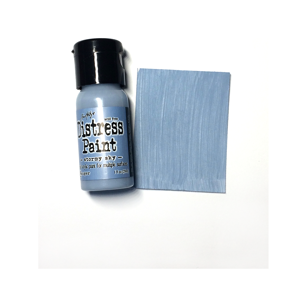 Tim Holtz Flip Top Distress Paint Stormy Sky Ranger TDF53309 Color Swatch