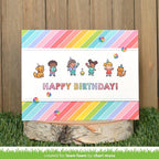Simon Says Stamp! Lawn Fawn SET TINY BIRTHDAY FRIENDS Clear Stamps and Dies lftbf