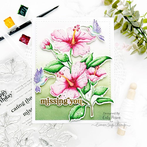 Simon Says Stamp! Simon Says Stamps and Dies HIBISCUS BLOOMS set422hb | color-code:ALT2