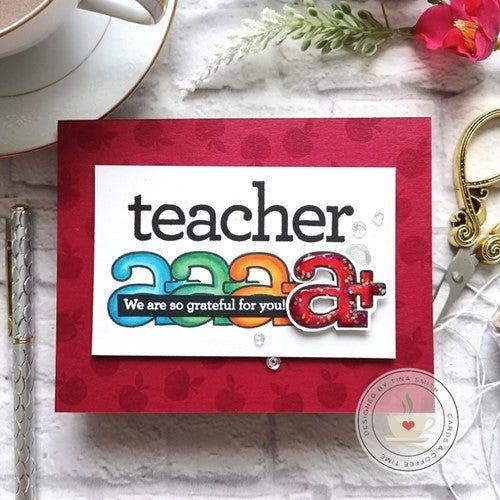 Simon Says Stamp! CZ Design Stamps and Dies TEACHER THANK YOUS set419tt Make Magic | color-code:ALT0