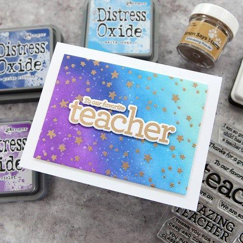 Simon Says Stamp! CZ Design Stamps and Dies TEACHER THANK YOUS set419tt Make Magic