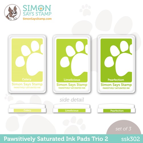 Simon Says Stamp! Simon Says Stamp Pawsitively Saturated Ink TRIO 2 ssk302
