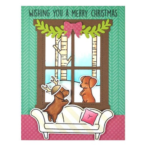 Simon Says Stamp! Lawn Fawn SET WINDOW SCENE: WINTER Clear Stamps and Dies lfwsw