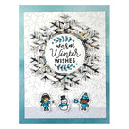 Simon Says Stamp! Lawn Fawn SET TINY WINTER FRIENDS Clear Stamps and Dies lftwf