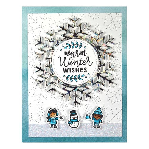 Simon Says Stamp! Lawn Fawn SET TINY WINTER FRIENDS Clear Stamps and Dies lftwf