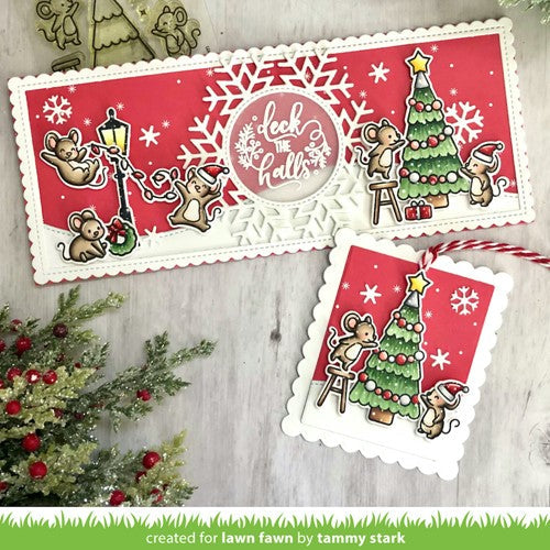 Simon Says Stamp! Lawn Fawn SET MERRY MICE Clear Stamps and Dies lfmm | color-code:ALT3