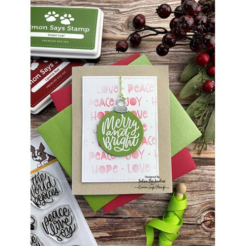 Simon Says Stamp! Simon Says Stamps and Dies HOLIDAY MESSAGES ORNAMENT set447hm | color-code:ALT3
