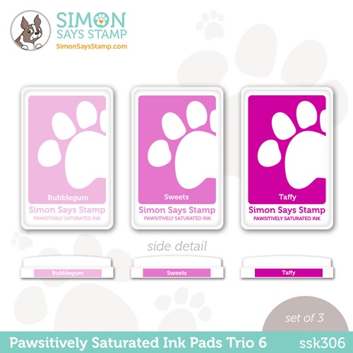 Simon Says Stamp! Simon Says Stamp Pawsitively Saturated Ink TRIO 6 ssk306