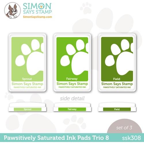 Simon Says Stamp Pawsitively Saturated Ink Trio 8 Simon Says Stamp Pawsitively Saturated Ink Trio 8