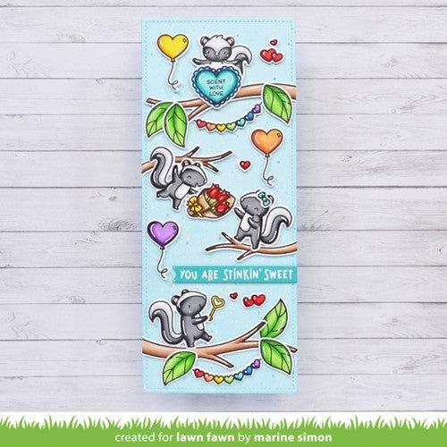 Simon Says Stamp! Lawn Fawn SET SCENT WITH LOVE ADD-ON Clear Stamps and Dies lfswlao