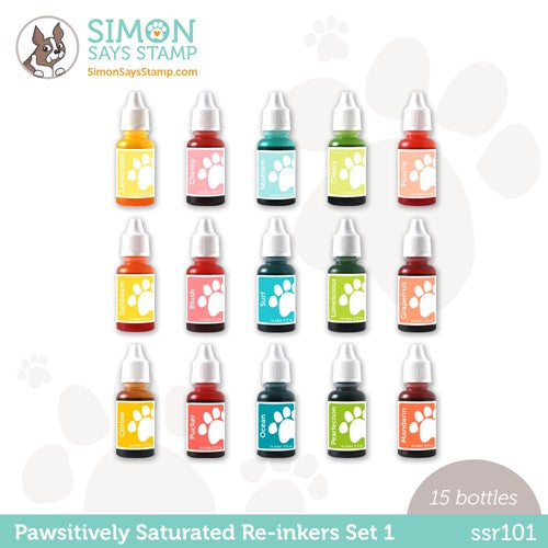 Simon Says Stamp! Simon Says Stamp Pawsitively Saturated RE-INKER Set GRADIENT 1 ssr101