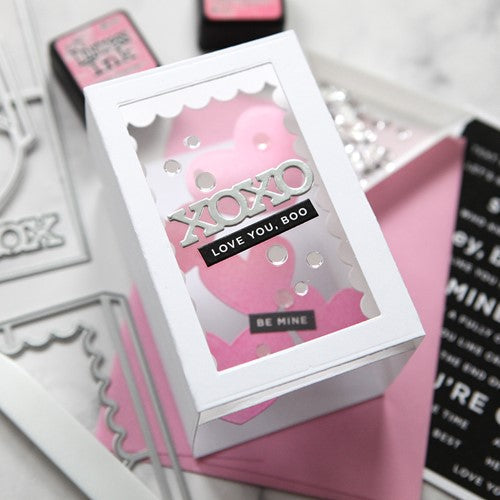 Simon Says Stamp! Simon Says Stamp BASIC BOX CARD HEARTS Wafer Dies SET set485ch | color-code:ALT0
