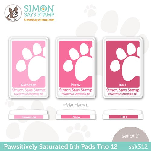 Simon Says Stamp! Simon Says Stamp Pawsitively Saturated Ink TRIO 12 ssk312