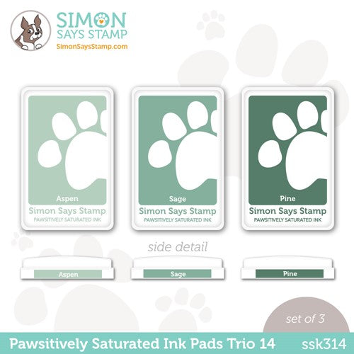 Simon Says Stamp! Simon Says Stamp Pawsitively Saturated Ink TRIO 14 ssk314