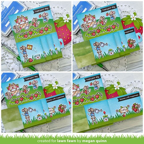 Simon Says Stamp! Lawn Fawn SET GARDEN BEFORE 'N AFTERS Clear Stamps and Dies s2lfgba