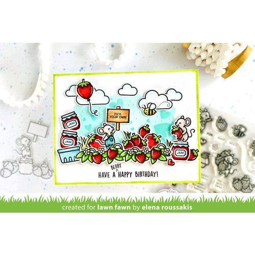 Simon Says Stamp! Lawn Fawn SET BERRY SPECIAL Clear Stamps and Dies s2lfbs