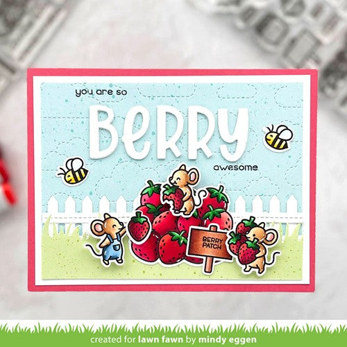 Simon Says Stamp! Lawn Fawn SET BERRY SPECIAL Clear Stamps and Dies s2lfbs | color-code:ALT2