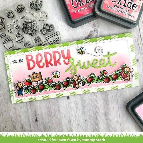 Simon Says Stamp! Lawn Fawn SET BERRY SPECIAL Clear Stamps and Dies s2lfbs