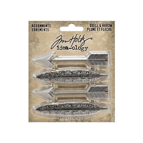 Simon Says Stamp! Tim Holtz Idea-ology ADORNMENTS QUILL AND ARROW th94220