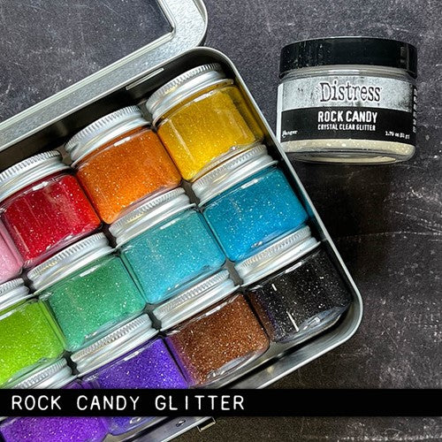 Tim Holtz Distress Rock Candy Crystal Clear Glitter Bundle Of 3