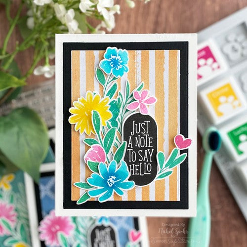 Simon Says Stamp! Simon Says Stamps and Dies BRUSHED FLOWERS set524bf | color-code:ALT00