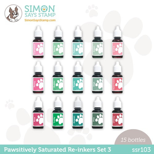 Simon Says Stamp! Simon Says Stamp Pawsitively Saturated RE-INKER Set GRADIENT 3 ssr103
