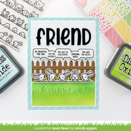 Simon Says Stamp! Lawn Fawn SET SIMPLY CELEBRATE CRITTERS Clear Stamps and Dies m2lfscc