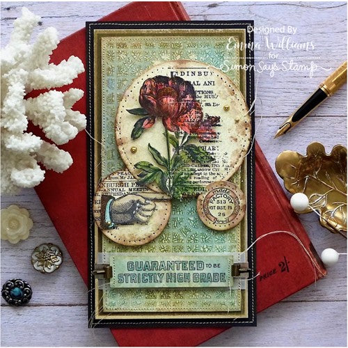 Tim Holtz Botanic Collage Stamps with Simon Says Stamp Dies Bundle setbc24