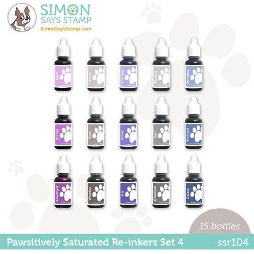 Simon Says Stamp! Simon Says Stamp Pawsitively Saturated RE-INKER Set GRADIENT 4 ssr104