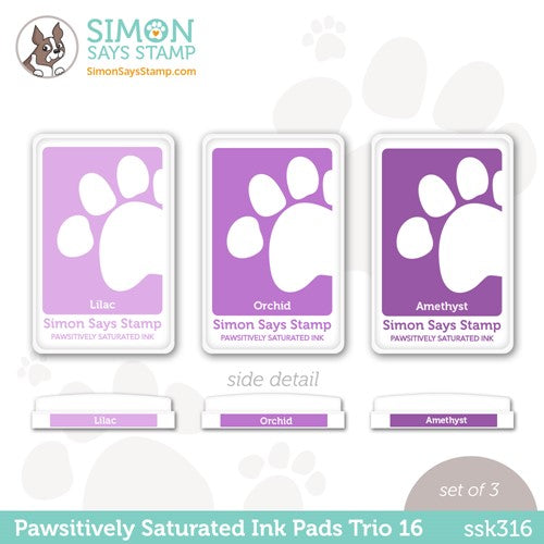 Simon Says Stamp! Simon Says Stamp Pawsitively Saturated Ink TRIO 16 ssk316